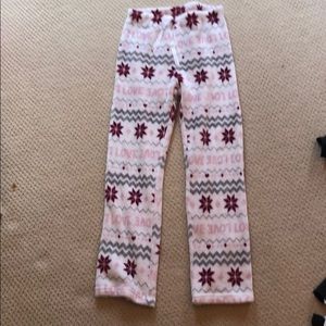 fuzzy pajama pants